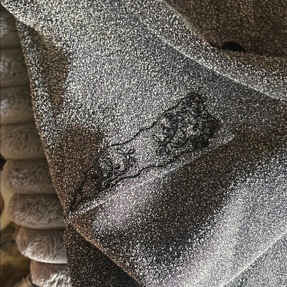 Gorgeous Vintage Charcoal and Black Textured Blazer - Picture 3 of 5